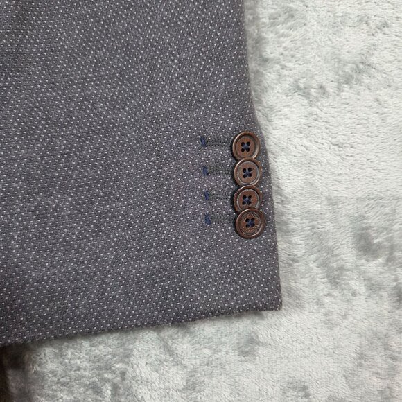 El Ganso Sport Coat Mens 48 Gray Microdot Unstructured Preppy Blazer Jacket - Picture 8 of 14